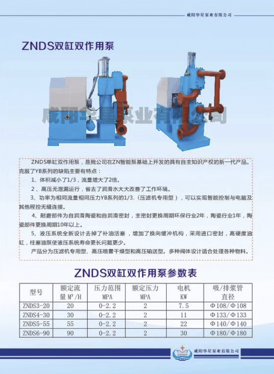 雙作用無卸漏節(jié)能新型壓濾機入料泵